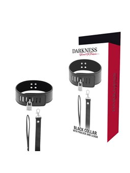 Darkness - Bdsm Collar with Black Lock