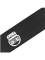Darkness Black Collar - Collare e Guinzaglio in Pelle Vegana Nera con Lucchetto
