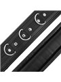 Darkness Soft Black Handcuffs - Polsiere in Pelle Vegana Nera e Catena in Metallo