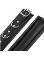 Darkness Soft Black Handcuffs - Polsiere in Pelle Vegana Nera e Catena in Metallo