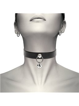 Coquette Chic Desire - Vegan Leather Necklace Woman Accessory Rattle/Hoop