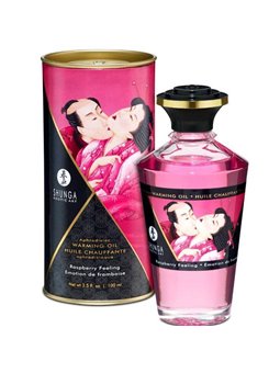 Shunga - Heat Effect Massage Oil Intense Raspberry Flavor 100 ML