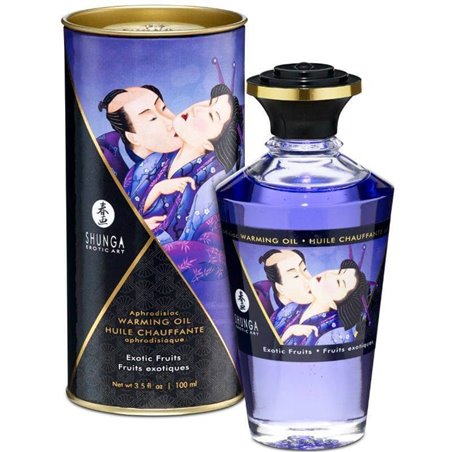 Shunga - Heat Effect Massage Oil Exotic Fruits Flavor 100 ML