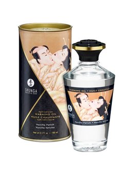 Shunga - Fetish Vanilla Flavor Heat Effect Massage Oil 100 ML