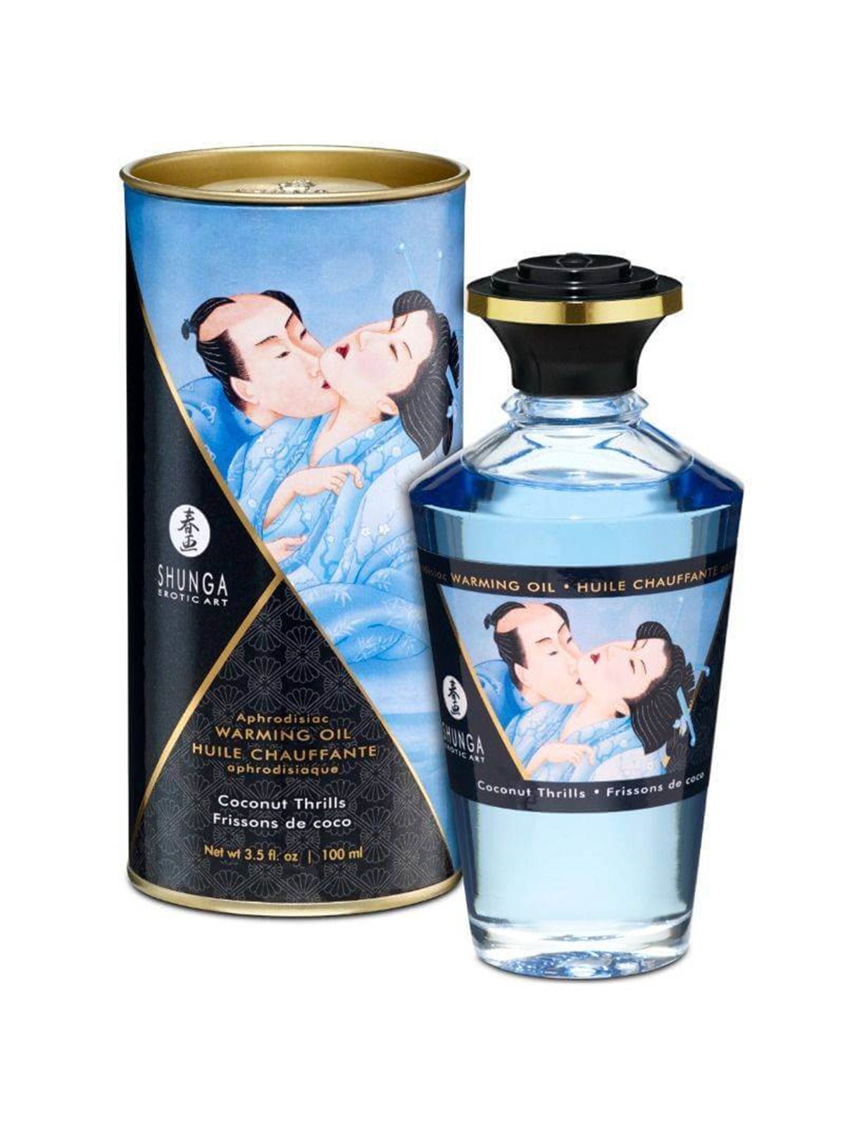 Shunga - Coconut Flavor Heat Effect Massage Oil 100 ML