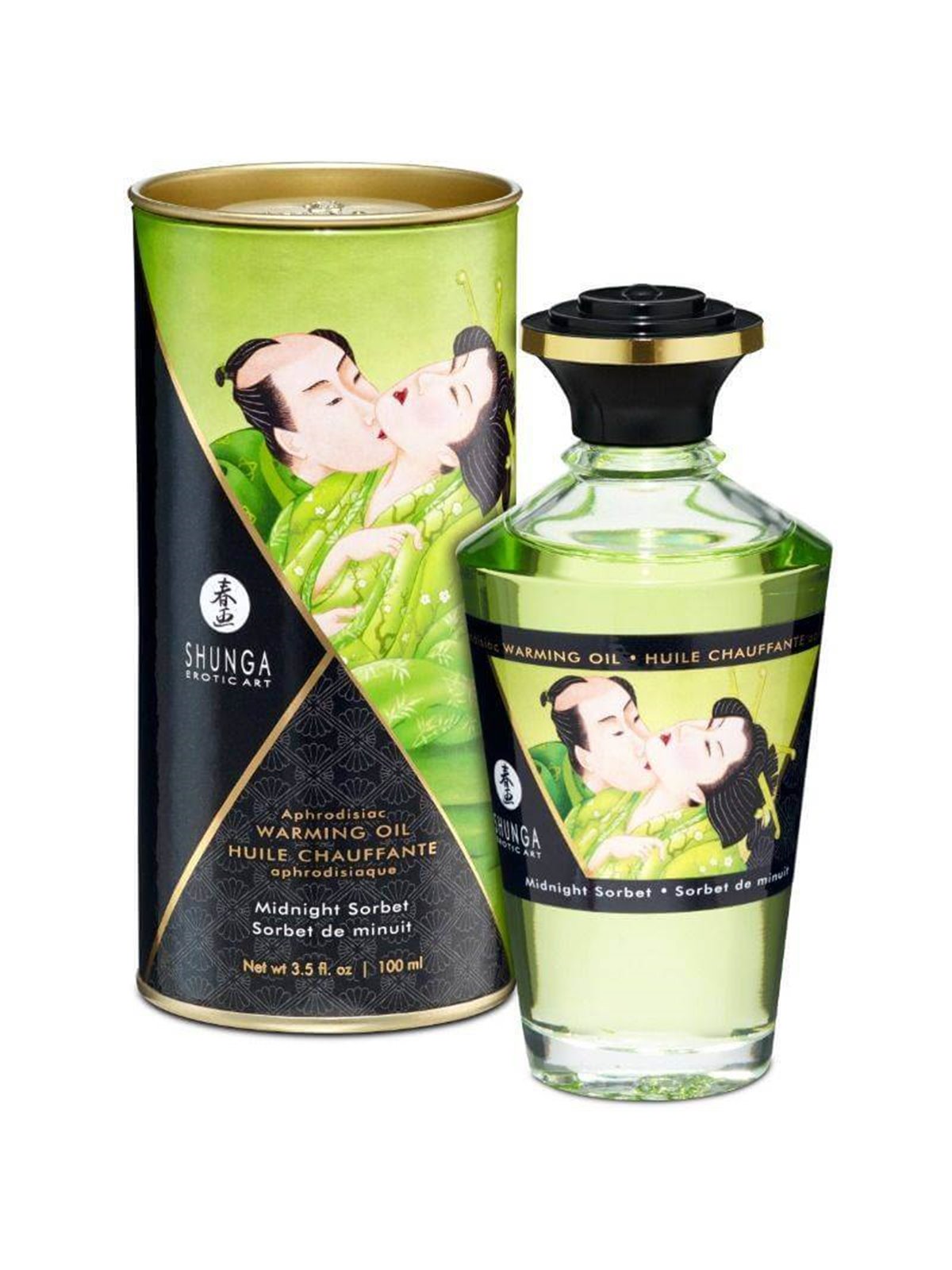 Shunga - Massage Oil With Heat Effect Midnight Sorbt Flavor 100 ML