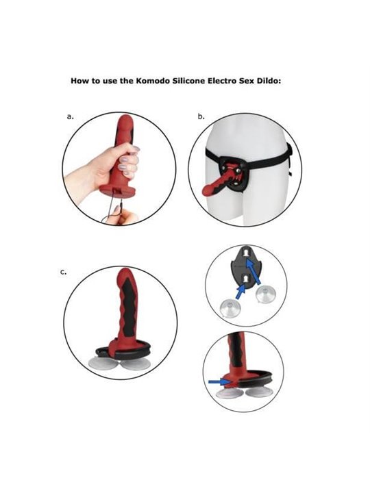 Electrastim Silicone Fusion Komodo Dildo