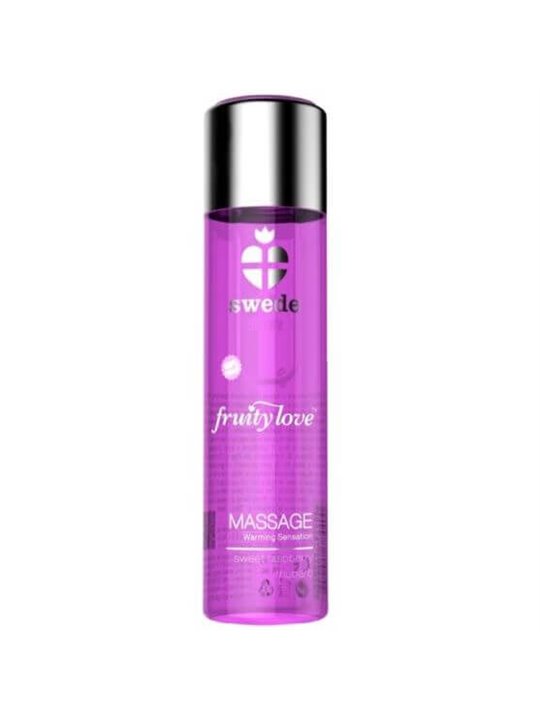 Swede - Fruity Love Warming Effect Massage Oil Pink Raspberry And Rhubarb 60 ML
