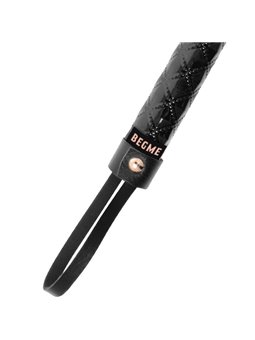 Begme Black Edition - Frusta in Pelle Vegana con Dettagli Dorati