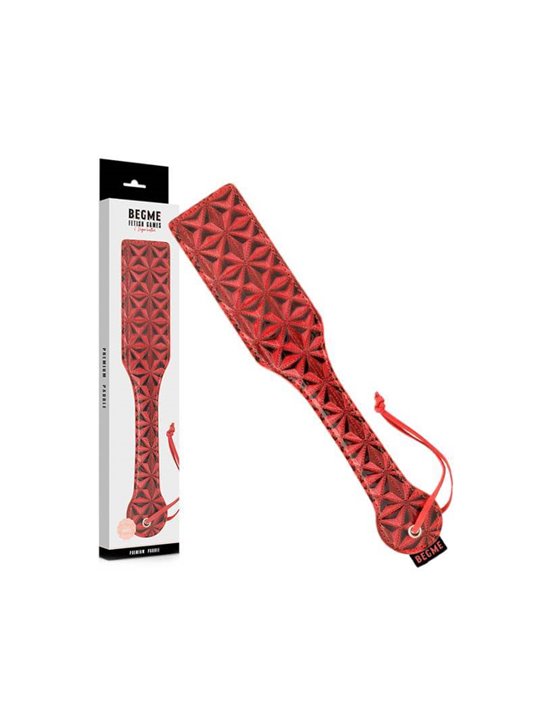 Begme Red Edition - Frusta Pagaia in Pelle Vegana