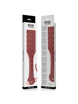 Begme Red Edition - Frusta Pagaia in Pelle Vegana