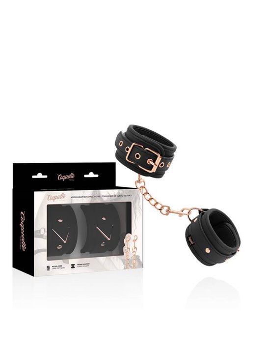 Coquette Chic Desire - Cavigliere in Pelle Vegana con Fodera in Neoprene