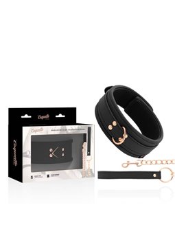 Coquette Chic Desire - Fantasy Vegan Leather Necklace with Strap and Neoprene Lining