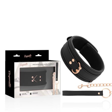 Coquette Chic Desire - Fantasy Vegan Leather Necklace with Strap and Neoprene Lining