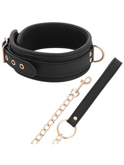 Coquette Chic Desire - Fantasy Vegan Leather Necklace with Strap and Neoprene Lining
