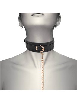 Coquette Chic Desire - Fantasy Vegan Leather Necklace with Strap and Neoprene Lining