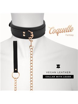 Coquette Chic Desire - Fantasy Vegan Leather Necklace with Strap and Neoprene Lining