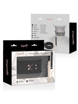 Coquette Chic Desire - Fantasy Vegan Leather Necklace with Strap and Neoprene Lining