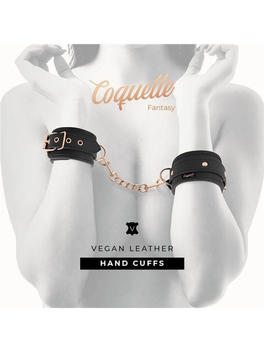 Coquette Chic Desire - Manette in Pelle Vegana con Fodera in Neoprene