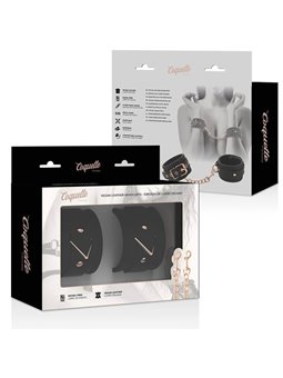 Coquette Chic Desire - Fantasy Vegan Leather Handcuffs with Noprene Lining