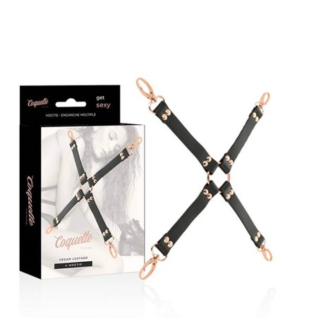 Coquette Chic Desire - Costrittivo in Pelle Vegana con Dettagli Dorati