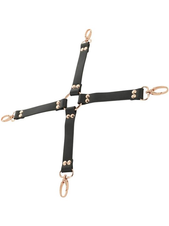 Coquette Chic Desire - Costrittivo in Pelle Vegana con Dettagli Dorati