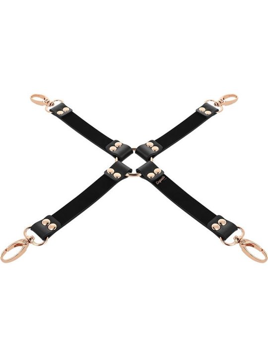 Coquette Chic Desire - Costrittivo in Pelle Vegana con Dettagli Dorati
