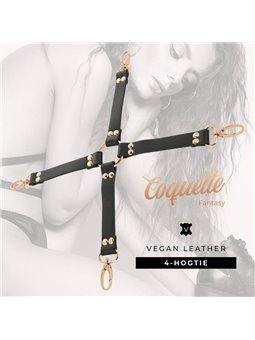 Coquette Chic Desire - Costrittivo in Pelle Vegana con Dettagli Dorati