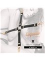 Coquette Chic Desire - Costrittivo in Pelle Vegana con Dettagli Dorati