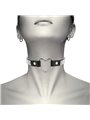 Coquette Chic Desire - Vegan Leather Choker with Heart