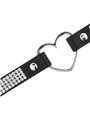 Coquette Chic Desire - Vegan Leather Choker with Heart