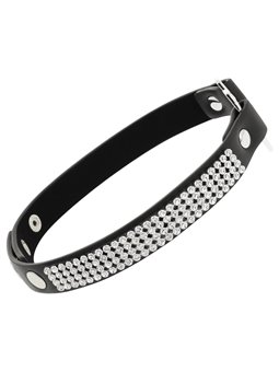 Coquette Chic Desire - Vegan Leather Choker with Heart