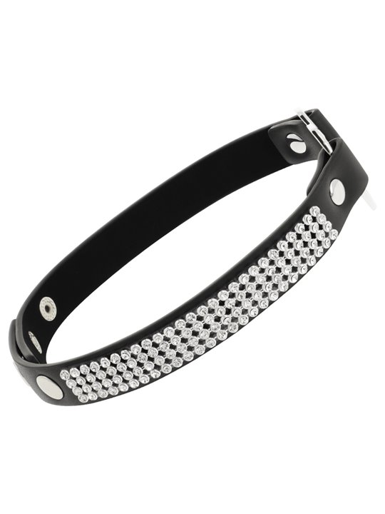 Coquette Chic Desire - Vegan Leather Choker with Heart