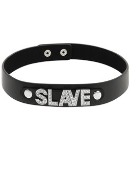 Coquette Chic Desire - Slave Vegan Leather Choker