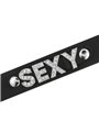 Coquette Chic Desire - Collare in Pelle Vegana Nera con Dettaglio SEXY