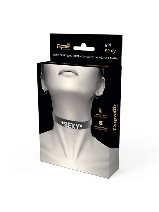 Coquette Chic Desire - Sexy Vegan Leather Choker