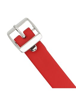 Coquette Chic Desire - Red Vegan Leather Necklace Woman Fetish Accessory