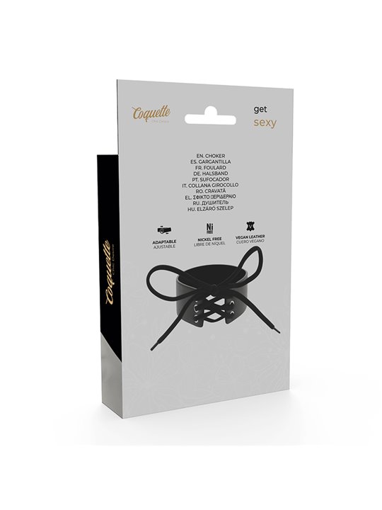 Coquette Chic Desire - Vegan Leather Choker