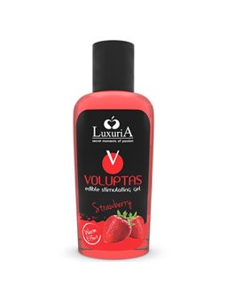 Luxuria Voluptas Edible Massage Gel Warming Effect - Strawberry 100 ML