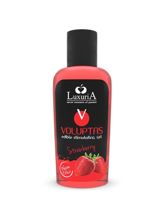Luxuria Voluptas Edible Massage Gel Warming Effect - Strawberry 100 ML