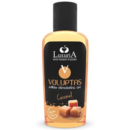 Luxuria Voluptas Edible Massage Gel Warming Effect - Caramel 100 ML
