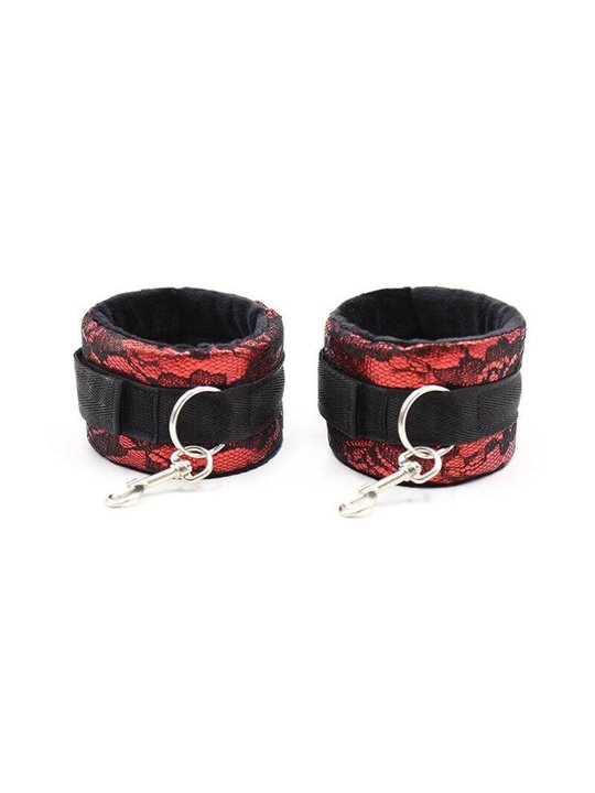 Ohmama Fetish - Velvet Handcuffs with Nylon Tape