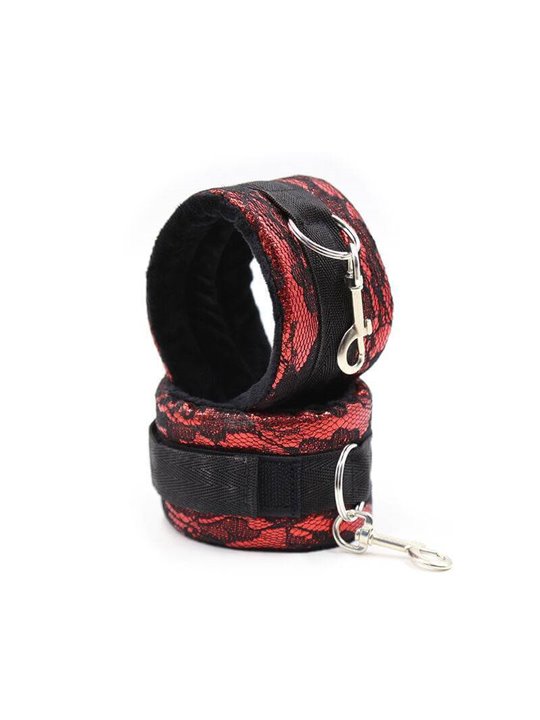 Ohmama Fetish - Velvet Handcuffs with Nylon Tape