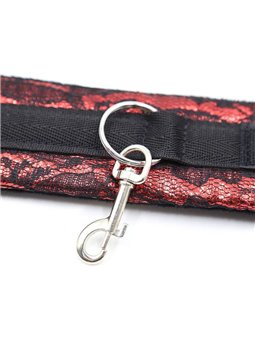 Ohmama Fetish - Velvet Handcuffs with Nylon Tape
