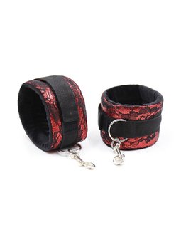 Ohmama Fetish - Velvet Handcuffs with Nylon Tape