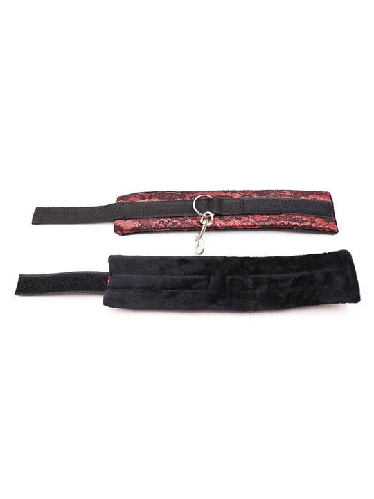 Ohmama Fetish - Velvet Handcuffs with Nylon Tape