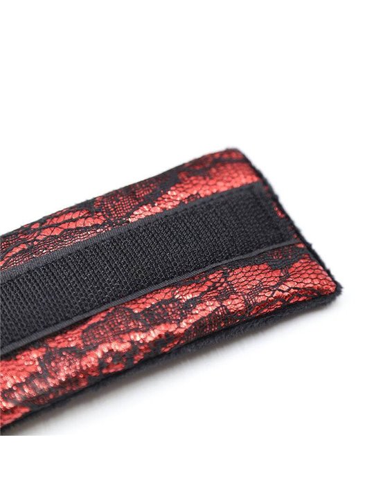 Ohmama Fetish - Velvet Handcuffs with Nylon Tape