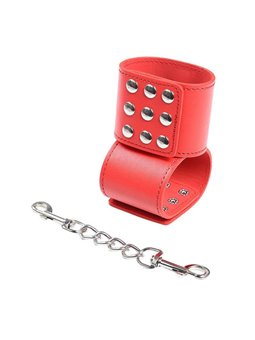 Ohmama Fetish - Red Handcuffs with Snap Closure