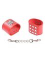 Ohmama Fetish - Red Handcuffs with Snap Closure