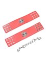 Ohmama Fetish - Red Handcuffs with Snap Closure